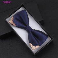 d363218 Luckybabys Mens Bow Tie Metal Noble Classic Polyester Bowtie Cravat Bowties Female Male Neckwear Supplies new