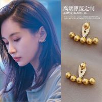 Original s925 silver needle Wang Ziwen same style earrings for women summer style unique niche design earrings 2021 new trend