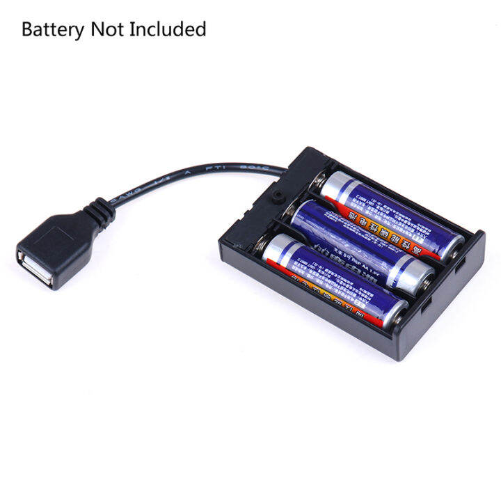 GY 3 AA Battery Box With Usb Port For Building Block Led Light Kit With 