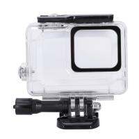 เคสปลอกหุ้มสำหรับ Gopro กันน้ำ Hero7สีขาวและสีเงิน Hero7ป้องกันขนาด45เมตรพร้อมอุปกรณ์เสริมที่ยึดสำหรับโกโปร Hero7กล้องแอคชั่นแคมเมรา