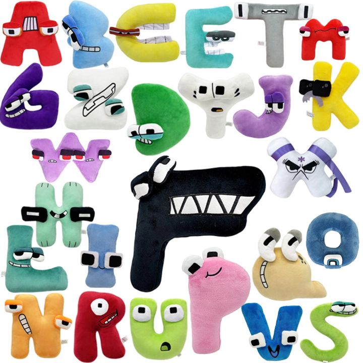 【CW】 Alphabet Lore Plush Toys A Z English Letter Stuffed Animal Plushie ...