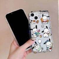 -FD.studio- เคสสกรีนลายการ์ตูนขาว POCHACCO กันกระแทก นิ่ม สำหรับ13/12/14 Plus Pro Max 8/7 Plus X/XRทุกรุ่น #836