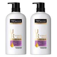 TRESemme Conditioner  Ultimate Repair Macadamia Oil &amp; Ionic Complex 450 ml.เทรซาเม่ คอนดิชั่นเนอร์ แพลตทินั่มสเตรง 450 มล.ฟื้นบำรุงผมเสียและลดการขาดหลุดร่วง#สีม่วง(แพ็ค2ชิ้น)