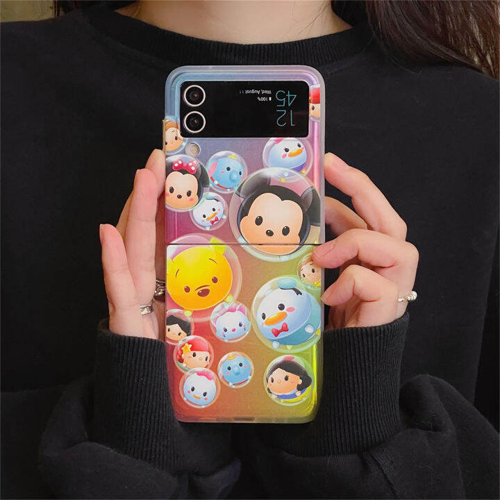 ความหรูหราง่ายๆหลากสีเทรนด์พิมพ์กรอบด้วยเลเซอร์เคสโทรศัพท์ซัมซุงคุณภาพสูงกระบวนการเรืองแสงสำหรับโทรศัพท์มือถือซัมซุงรุ่น-z-filp-3และ4