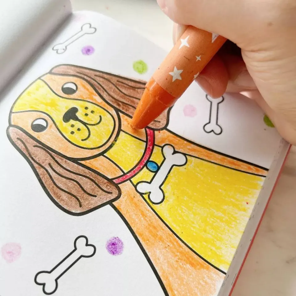 Ooly Carry-Along Coloring Book - on Safari