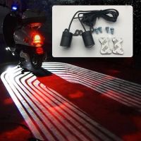 Motorcycle Projection Lamp Motorcycle Angel Wing Led Lamp Moto LED Tail Lights Auto Moto Decorative Lamps Modification Parts Work Safety Lights