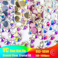 hotx【DT】 Super Glitter Rhinestones SS3-SS50 Non Hot FlatBack Strass Fabric Garment Decorations F0175