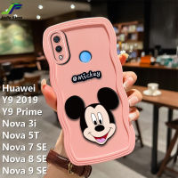 JieFie มิกกี้เมาส์เคสโทรศัพท์สำหรับ Huawei Y9 2019 / Y9 Prime / Nova 3i / Nova 5T / Nova 7 SE / Nova 8 SE / Nova 9 SE แฟชั่นคลื่นขอบ TPU นุ่มปกป้องกล้องฝาครอบเคสใส่โทรศัพท์