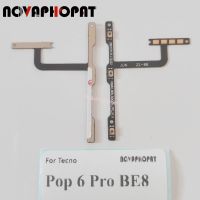 ริบบิ้นตกแต่งสำหรับ BE8 Tecno Pop 6 Pro ริบบิ้นสำหรับที่ปรับเสียงขึ้นลงปุ่มเปิดปิดสายเคเบิลงอได้ปุ่มเปิด/ปิดไอโฟน