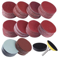 100Pcs 50mm 2 Inch Sander Disc Sanding Discs 80-3000 Grit Paper Sandpaper with 1Inch Abrasive Polish Pad Plate + 1/4 Inch Shank Cleaning Tools