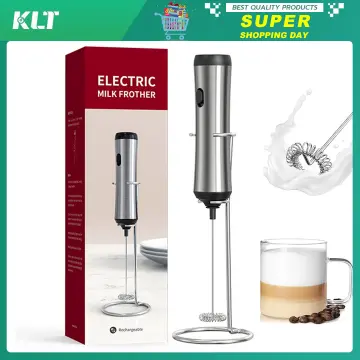 KLT Electric Milk Foamer Blender For Coffee Creamer Whisk Mixer