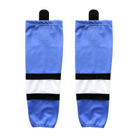 COLDINDOOR 100 Polyester The light blue Ice Hockey Socks Cheap Shin Guards XW006