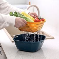 [COD] Large medium and optional washing vegetable basket basin fruit drain storage