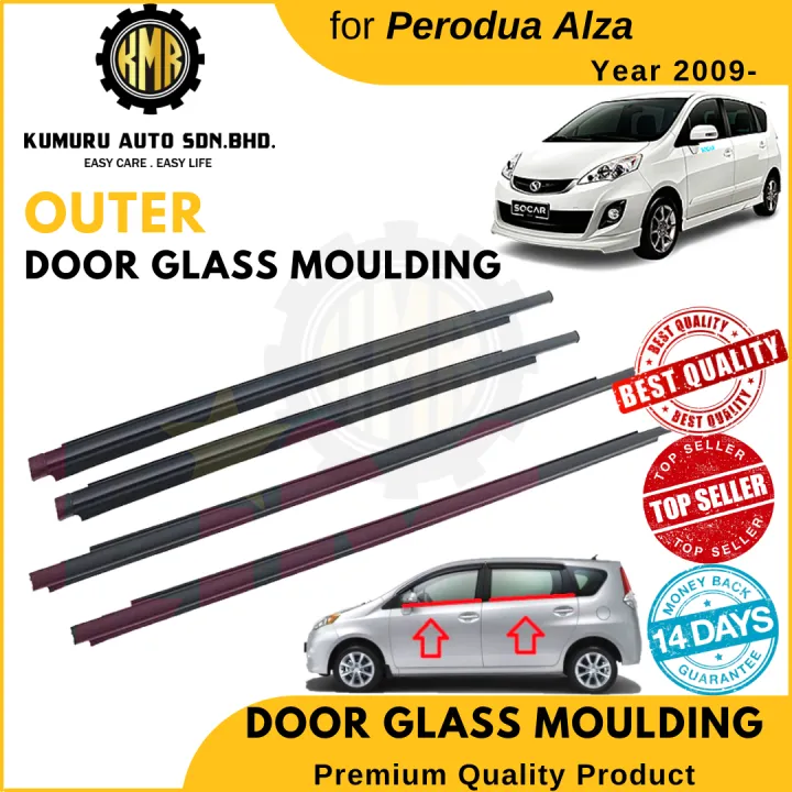 PERODUA ALZA DOOR GLASS MOULDING OUTER / PERODUA ALZA CERMIN PINTU