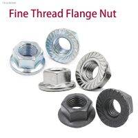 ✵✘ Fine thread Flange nut Stainless steel and Carbon Steel M6x0.75 M8x1.0 M10x1.0 M10x1.25 M12x1.25 M12x1.5 Lock nut DIN6923