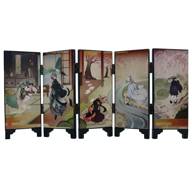 Genshin Impact Five Kasen Folding Screen Divider Partition Screen Art ...