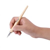 ชุดปากกาหัวแร้ง สำหรับวาดการ์ตูน พร้อมหัวปากกา 3 ชิ้น ด้ามจับไม้ 1 ชิ้น หมึก 1 ชิ้น
