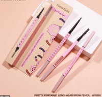 ⚡FLASH SALE⚡♡พร้อมส่ง SIVANNA COLORS PRETTY PORTABLE LONG-WEAR BROW PENCIL : HF5059 ของแท้100%