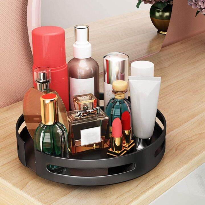 lazy-susan-turntable-cabinet-organizer-9-8-inch-plastic-clear-spinning-organization-amp-storage-container-bin-360-degree