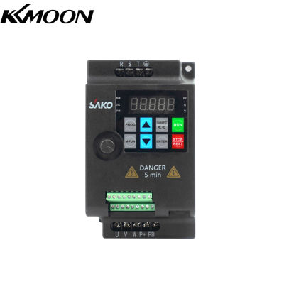 KKmoon ตัวแปลงตัวแปรความถี่ VFD เวกเตอร์อินเวอร์เตอร์3เฟส380V สำหรับตัวควบคุมความเร็วมอเตอร์แบบไม่มีขั้นบันได