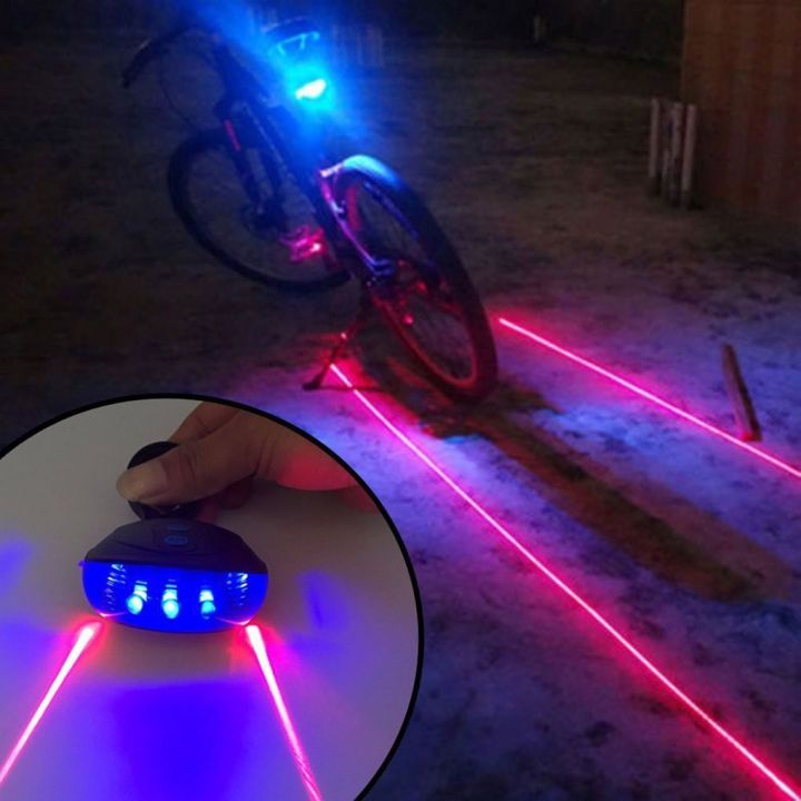 ไฟท้ายขี่จักรยานกันน้ำ-led-ไฟจักรยานเตือนความปลอดภัยแบบเลเซอร์ไฟอุปกรณ์รถจักรยานและตัวสะท้อนแสงปลายจักรยาน