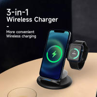 20W Wireless Charger Stand For 13 12 11 XR 8 3 In 1 Qi Fast Charging Dock Station for Pro 7 6