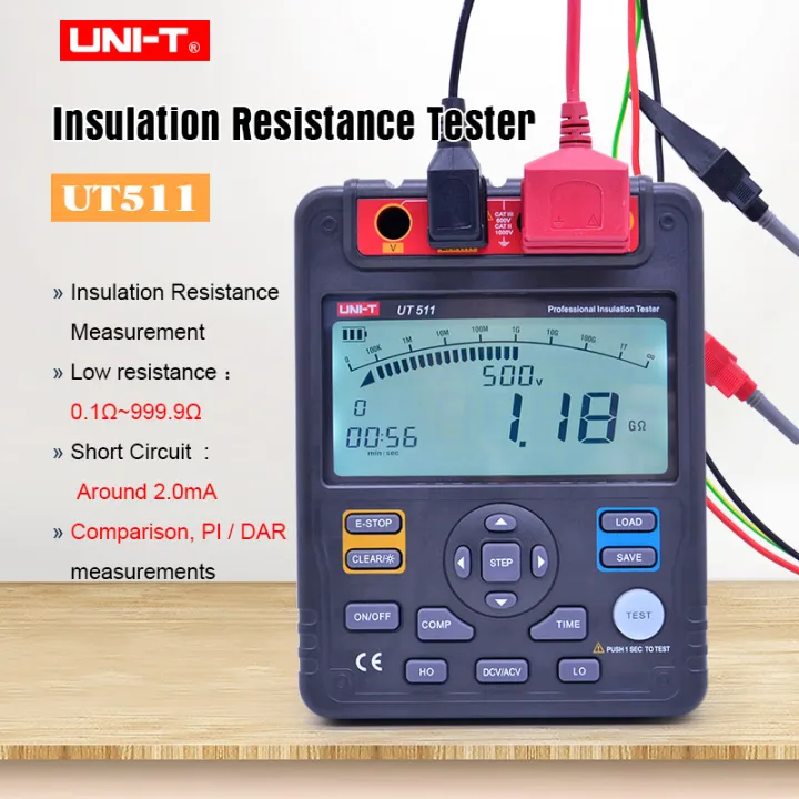 UNIT UT511 Digital Insulation Resistance Tester AC DC Voltage Ohm