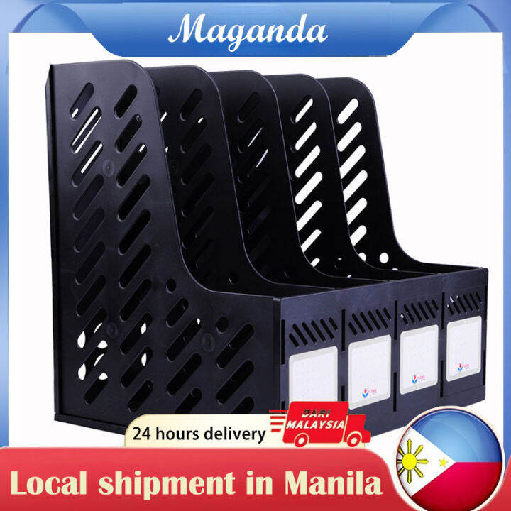 Four Layer File Rack/desktop Storage File Bar/file Box Reference Rack