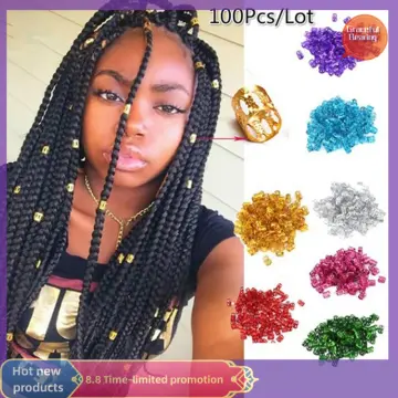 10Pcs Shell Hair Beads Dread Beads, Metal Dreadlock Hair Accessories, Shell Beads  For Braids Twist And Dreadlo