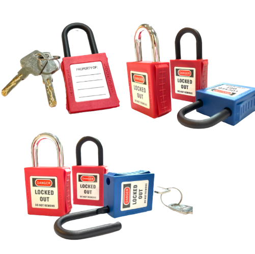 กุญแจนิรภัย-กุญแจนิรภัยก้านไนล่อน-กุญแจนิรภัยก้านสแตนเลส-keyed-differ-lockout-safety-padlock