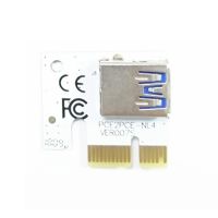 10PCS PCI Express Riser Card PCI 1X PCI-E X1 Riser 90 Degree Convert Card USB 3.0 for 006 006C 007S 008S 009S BTC Mining