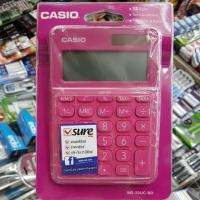 Casio MS-20UC สีแดง เครื่องคิดเลขตั้งโต๊ะ 12หลัก ของใหม่ ของแท้รับประกัน2ปีจากCMG บริการเก็บเงินปลายทาง