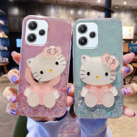 เคสโทรศัพท์เรดมี่12 5G เรดมี่12C คลาสสิคโรแมนติกมันวาวพร้อมการออกแบบท้องฟ้าเต็มไปด้วยดวงดาวซิลิโคนการตกแต่งกระจกแต่งหน้าสวยงาม Redmi12 Xiaomi 5G เหมาะสำหรับเคสครอบโทรศัพท์ผู้หญิง