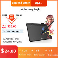 UGEE S640 Drawing Tablet 6.3x4 inches Digital Pen Tablets with Battery-free Stylus 10 Shortcuts Support Android Windows Mac OSU