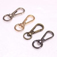 BIBITOP 5pcs 4 Sizes Metal Swivel Trigger Lobster Clasp Hook Key Chain DIY Bag Parts