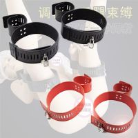 PU Leather Wrist&amp;Leg Cuffs Set Fantasy Bondage Restraint System Locking Hands To Thighs Harness Straps BDSM Toys for Couple