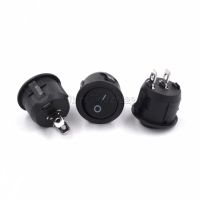 10Pcs 23mm Diameter Big Round Rocker Switches Round Black White Red 2 Pin ON-OFF Rocker Switch 10A/125V 6A/250V