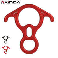 Xinda Rock Climbing Descender OX Horn 8 Descend แหวน Downhill แปดแหวน Bent-Ear Rappelling Gear Belay อุปกรณ์อุปกรณ์