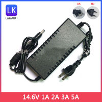 14.6V2A 14.6V1A 14.6V Smart Inligent Charger 1A 2A สำหรับ4S 12.8V LiFe LiFePO4แบตเตอรี่ Euus Plug