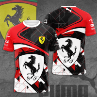 2023 NEW Formula One Team Printed Short Sleeve T-shirt, Summer Fashion, Boys 2022 brand new T-shirt