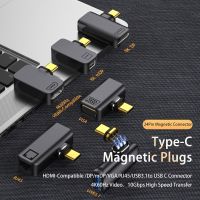 Type C USB C To HDMI เข้ากันได้ /Vga/ RJ45 /Dp/minidp Magnetic Adapter Converter 4K 10Gbps Data Transfer Connector สำหรับ Latop โทรศัพท์