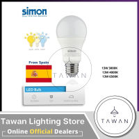 Simon หลอดไฟแอลอีดี แสงนวล Coolwhite 4000K 13วัตต์ LED BULB 13W คุณภาพประเทศสเปน รับประกันสินค้า 1 ปีเต็ม