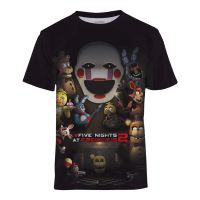 Freddie Kids T Shirt Five Nights 3D Printed T-Shirts Boys Girls Fashion Short Sleeve Tshirts Fnaf Child T-Shirt