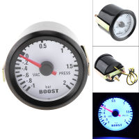 6031BL Boost Gauges 2 "52Mm 12V DC Blue LED -1-2 Bar Turbo Boost Gauge Meter With Sensor For Car เรือรถบรรทุกรถ A