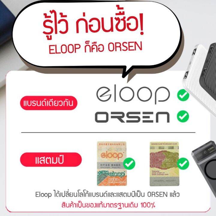 แบตสำรอง-eloop-orsen-e14-pro-ความจุ-20000-mah-pd-20w