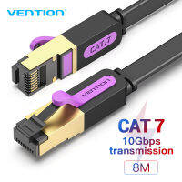 【COD】Vention สายเคเบิลอีเธอร์เน็ต Cat7 สายแบน Lan ความเร็วสูงสายเคเบิลเครือข่าย สายเเลนเน็ต สายแลน STP Cat 7 RJ45 สายแพทช์ 10Gbps สำหรับโมเด็มเราเตอร์พีซี Mac แล็ปท็อป XBox สายอินเทอร์เน็ตคอมพิวเตอร์ 1M 2M 3M 5M 10M 20M 30M