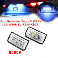 รถ LED ไฟป้ายทะเบียนชุดขายร้อน6000พันอุปกรณ์ทดแทนสำหรับ -Benz C W203 CLK W209 SL R230 KB27