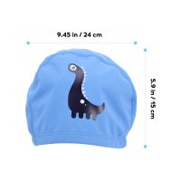 Swim Swimming Cap Hat Kids Silicone Caps Children Hair Cartoon Head Age 12 Waterproof Ear Girls Short Cover Long Boys Toe Swim Caps