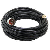 25ft N ประเภทชายกับ SMA ชาย RF Coaxial Adapter สาย Coax เสาอากาศ Extender Wi-Fi Connector Jumper