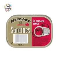 Brunswick Sardines in tomato sauce 106g  บรันสวิกซาร์ดีนอินโทเมโทซฮส 106กรัม